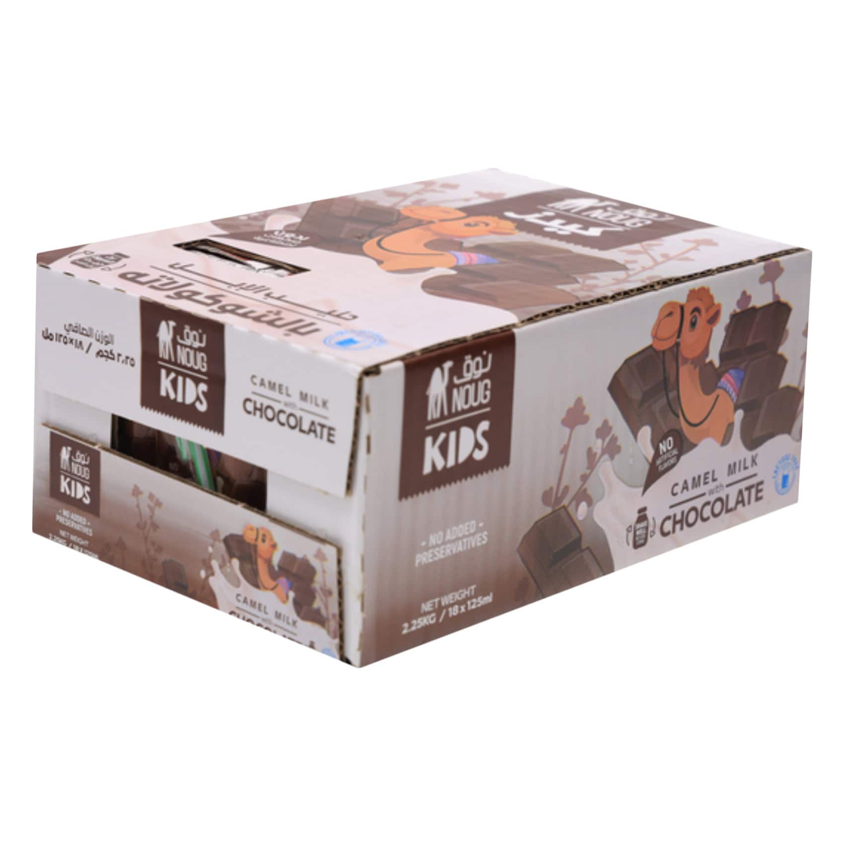 Noug Kids Choco Camel Milk 125ml x18