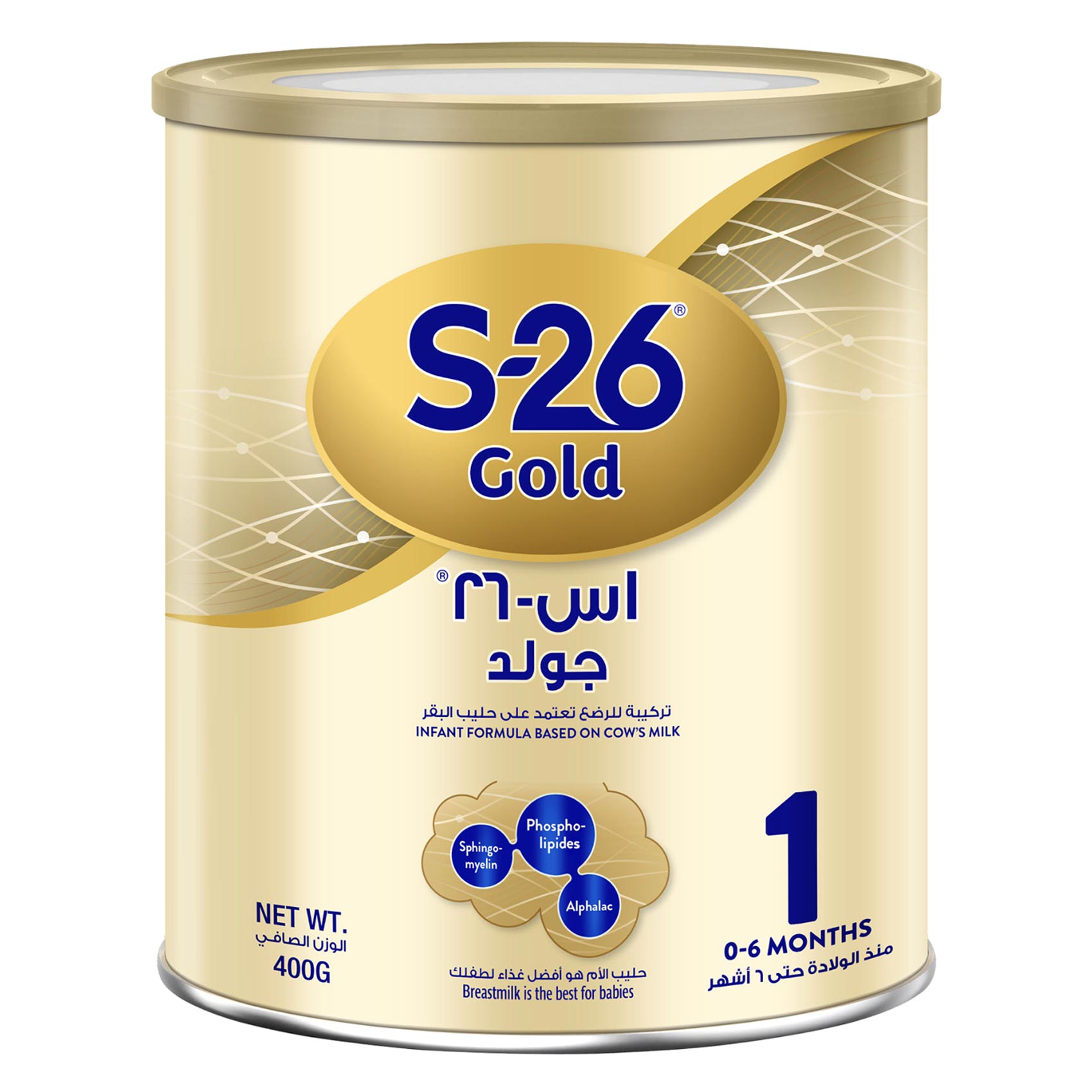 S-26 Pro Gold Stage1 Frome 06 Months Infant Formula Based On Cows Milk 400g