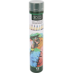 Roco Color Pencil Set Assorted Color Medium 12 Colors RQ-1900012