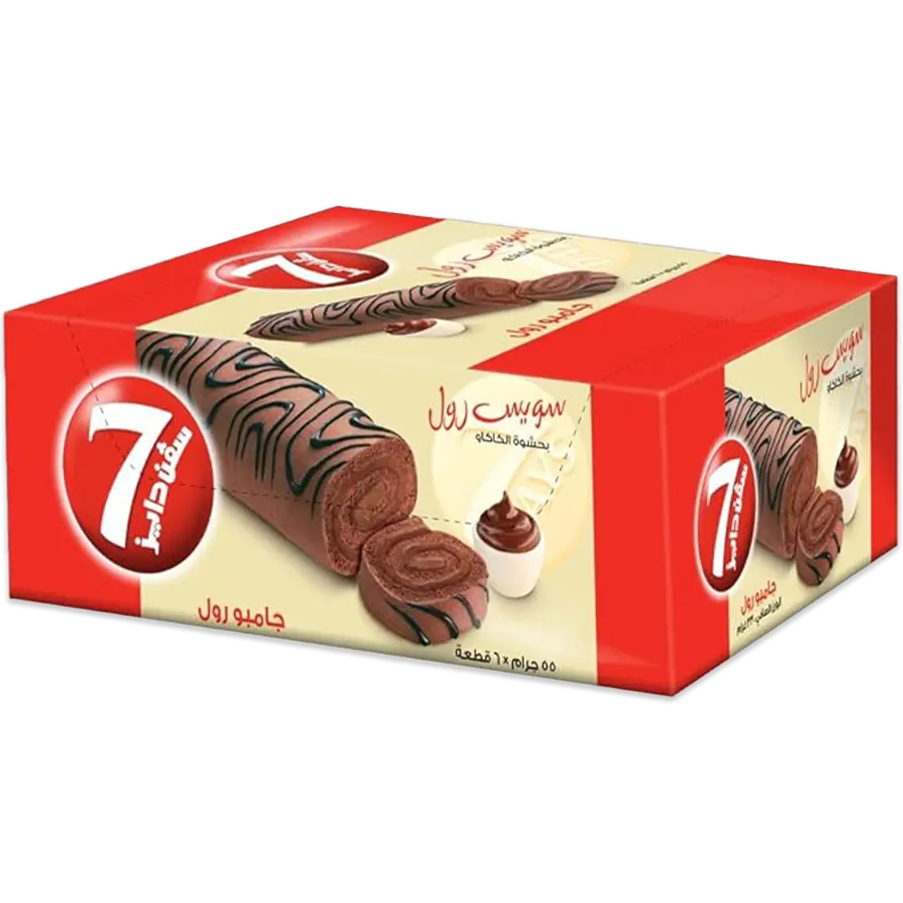 Chocoloate Jumbo Swiss Roll-6X55 G