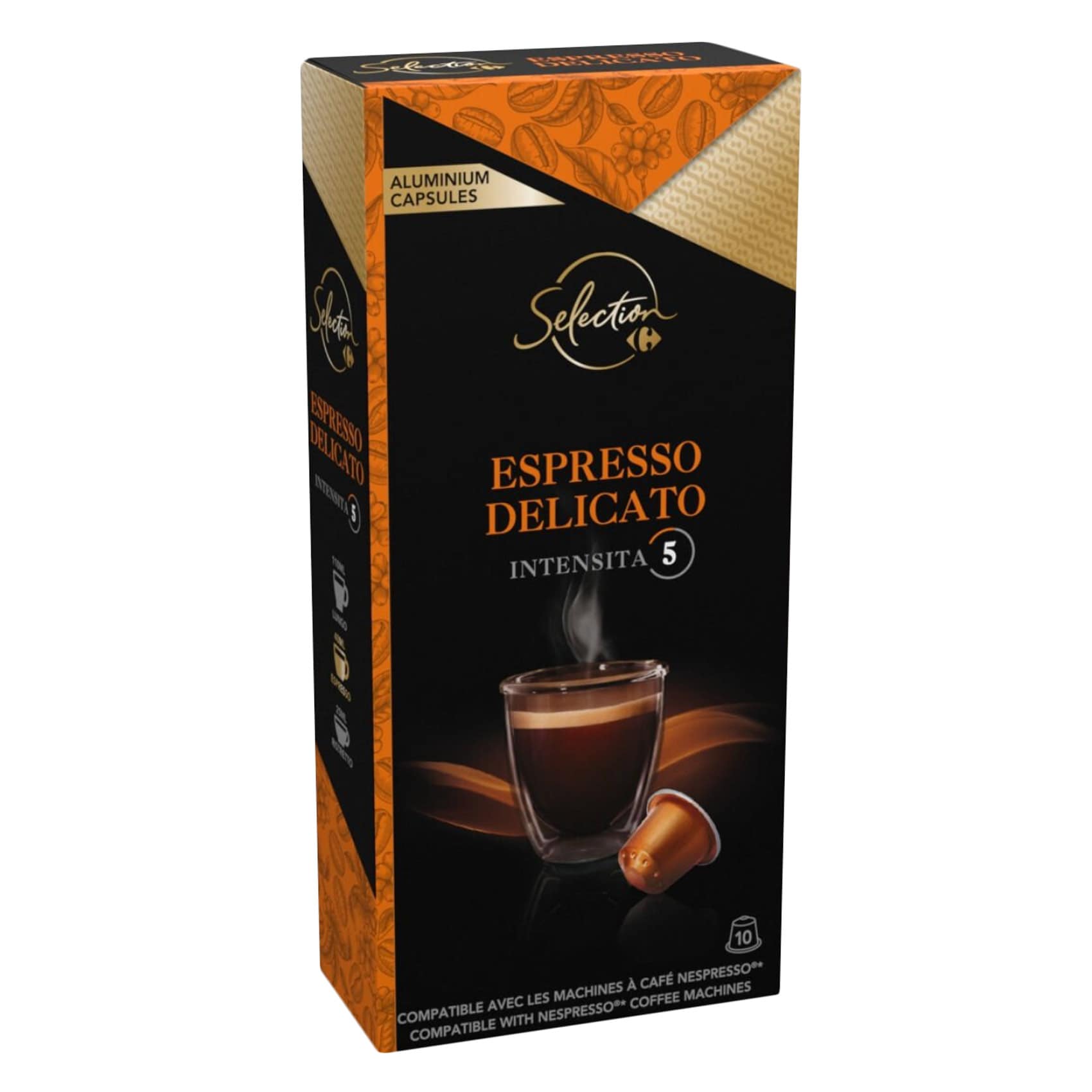 Carrefour Nespresso Compatible Coffee Capsules No. 5, 52 g