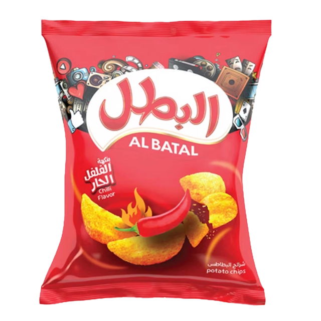 Potato Chips Hot Chili 23 G
