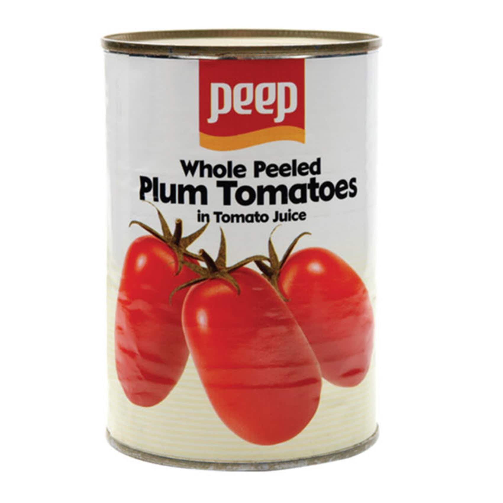 Peep Tomatoes Whole Peeled in Tomato Juice 400g