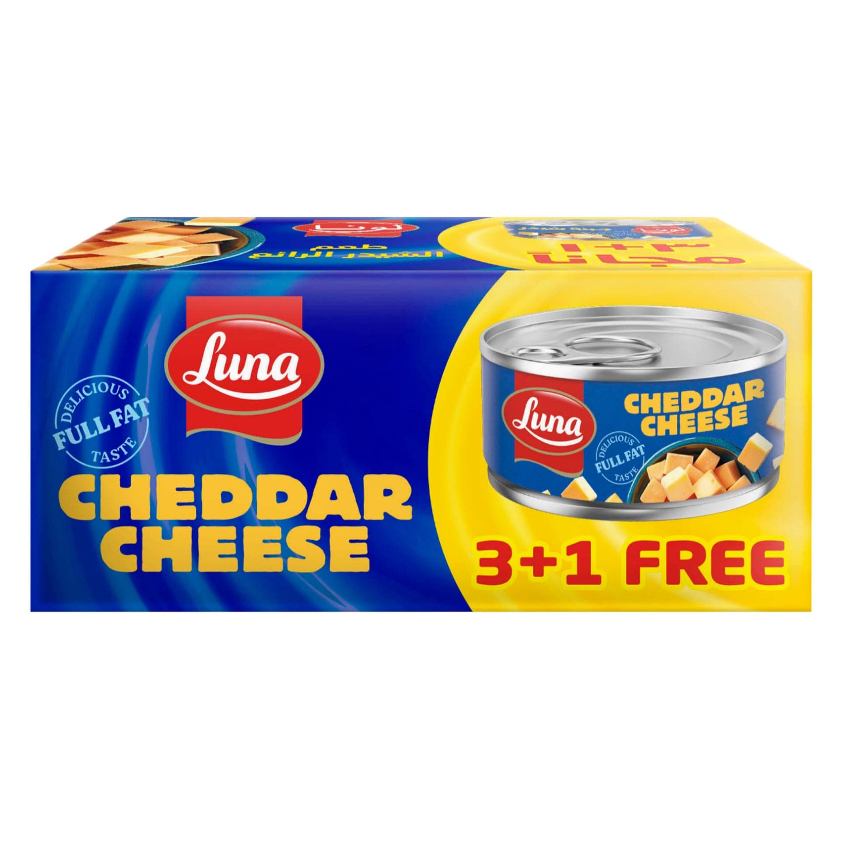 Luna Cheddar Cheese 113g X4