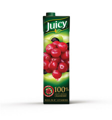 Juicy 100 % Grape & Cranberry Juice No Sugar Added 1L