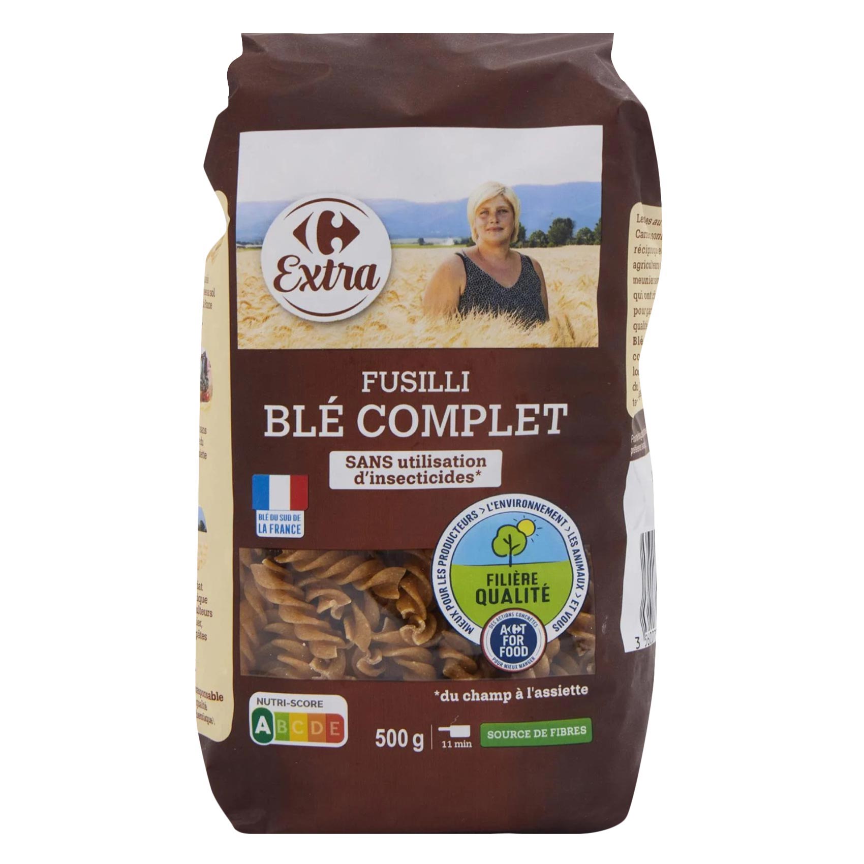 CRF WHOLEWHEAT FUSILLI PASTA 500G