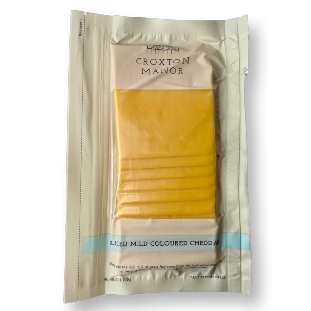 Sliced Mild Coloured Cheddar Cheese 200 G