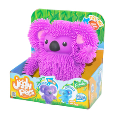 Jiggly Pets Rubbery Walking Koala with Face Expressions - Purple