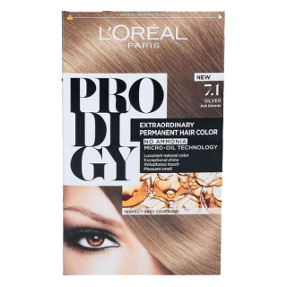L'Oréal Prodigy 7.10 Ash Blonde / Blond Cendre Permanent Oil Hair Color 1pc