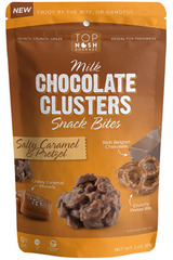 Top Nosh Milk Chocolate Clusters Snack Bites Salty Caramel & Pretzel 85g