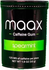 Maax Caffeine Gum Spearmint 1.9oz