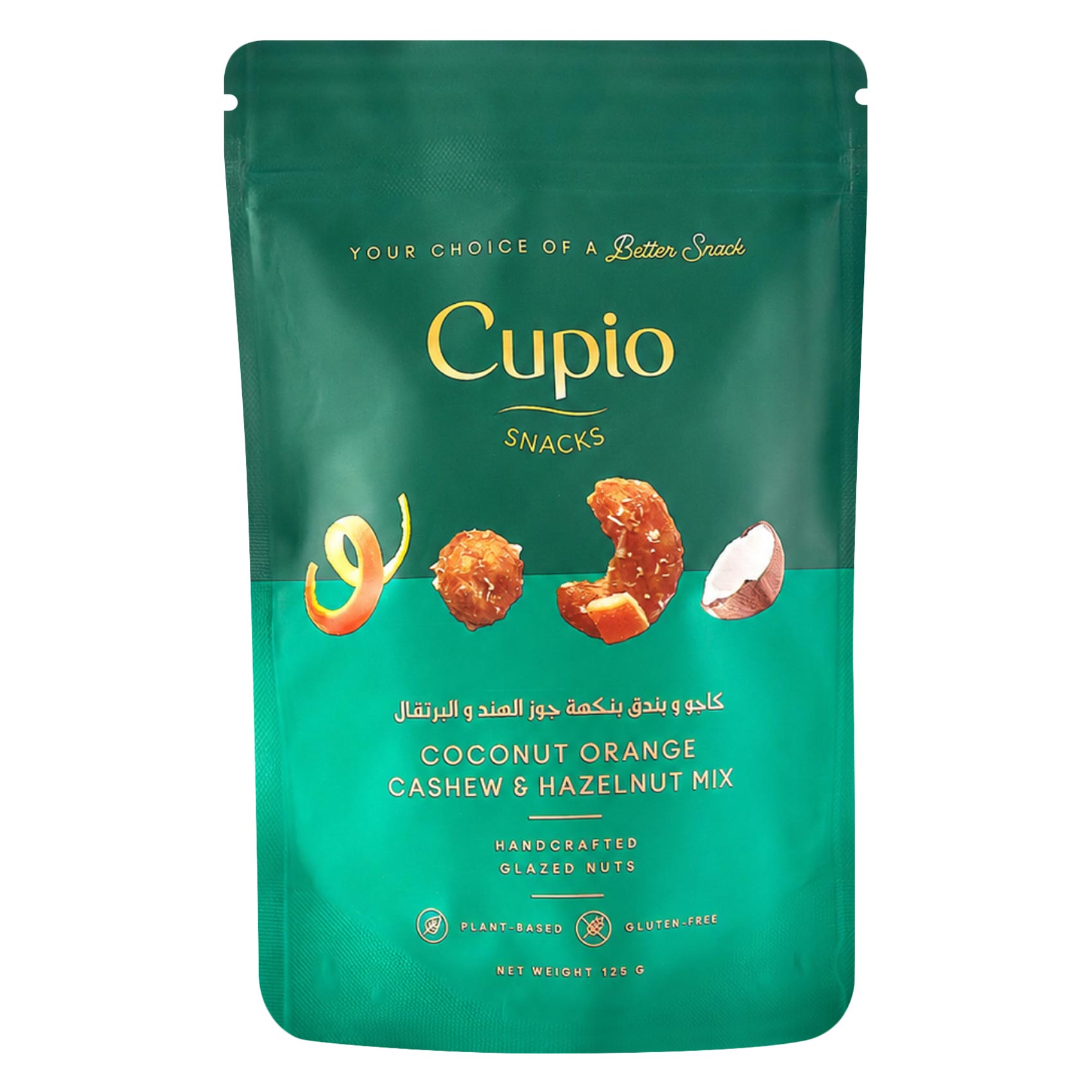 CUPIO COCONUT.ORANGE CASHEWHZL 125G
