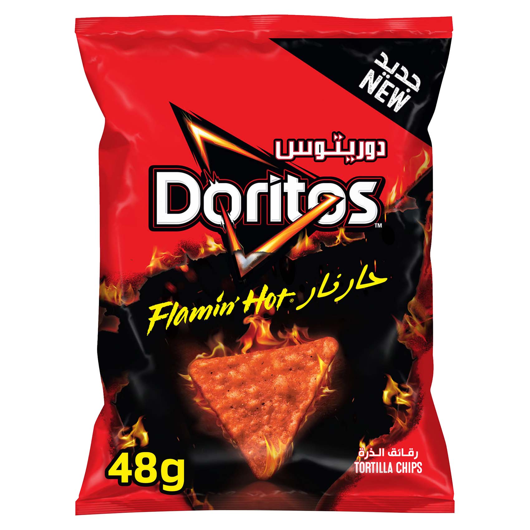 Doritos Flaming Hot Tortilla Chips 48g