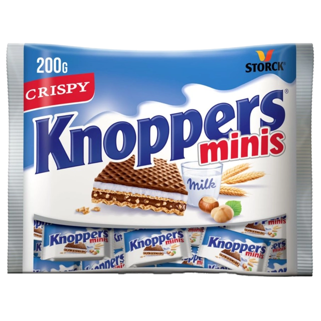 Knoppers Minis Milk Hazelnut Wafer With Nougat Cream