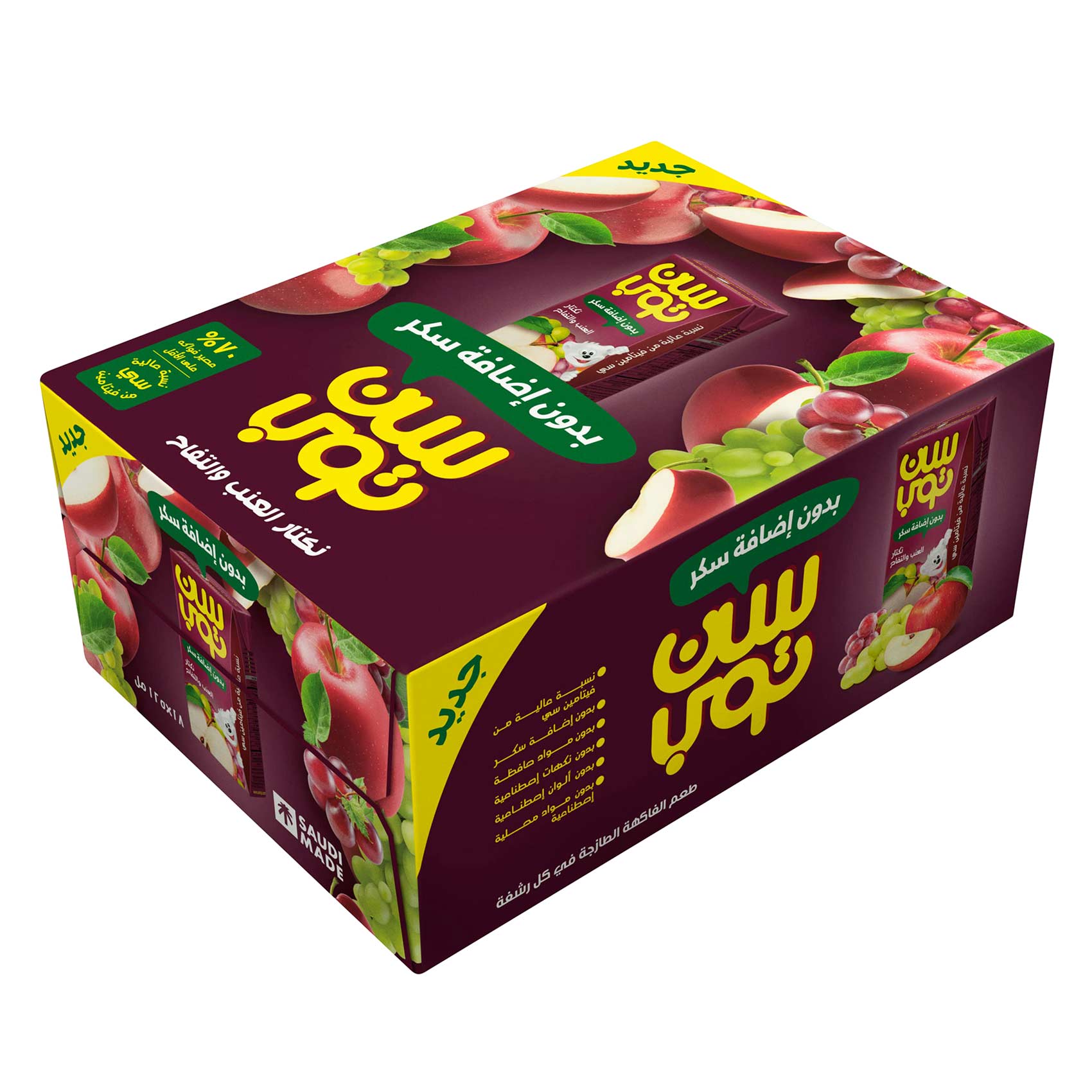 Suntop Grape & Apple Nectar No Added Sugar 18*125ml