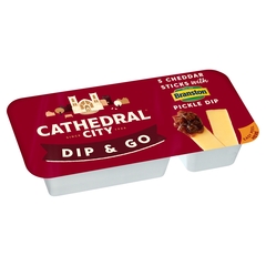 Cathedral City Cheddar Cheese With Branston Pickle Dip 35g