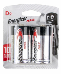 Energizer Max D Battery 2pc