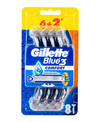 Gillette Blue3 Men’s Disposable Razors 6+2pc