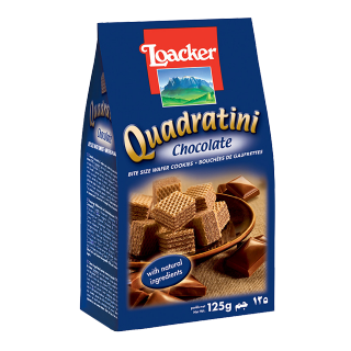Quadratini Chocolate Wafers 125 G