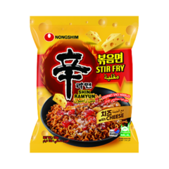 Nongshim Shin Ramyun Spicy Stir Fry Noodles with Cheese 136g