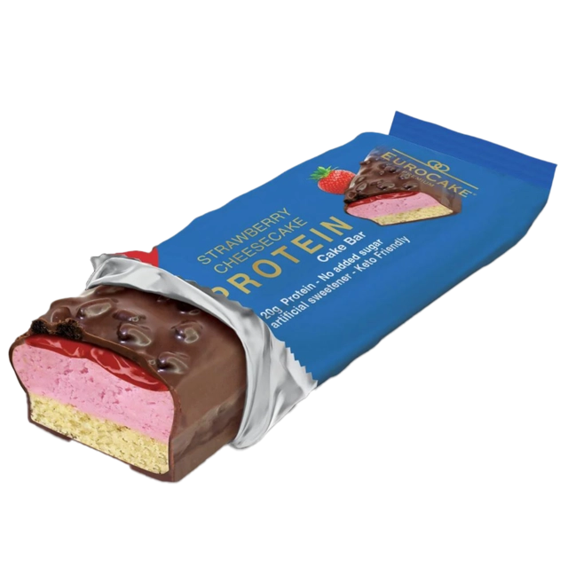 Strawberry Cheesecake Protein Cake Bar