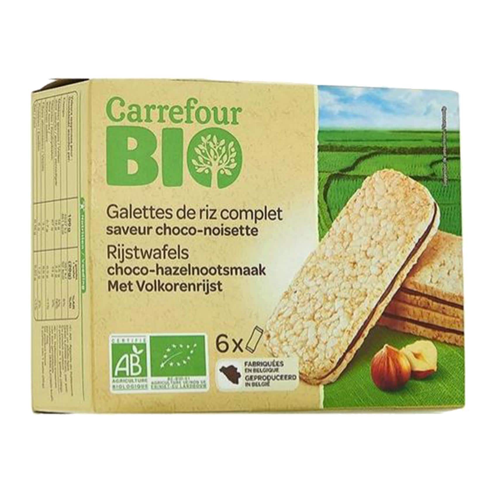 Carrefour Bio Hazel & Chocolate Wafer 120g