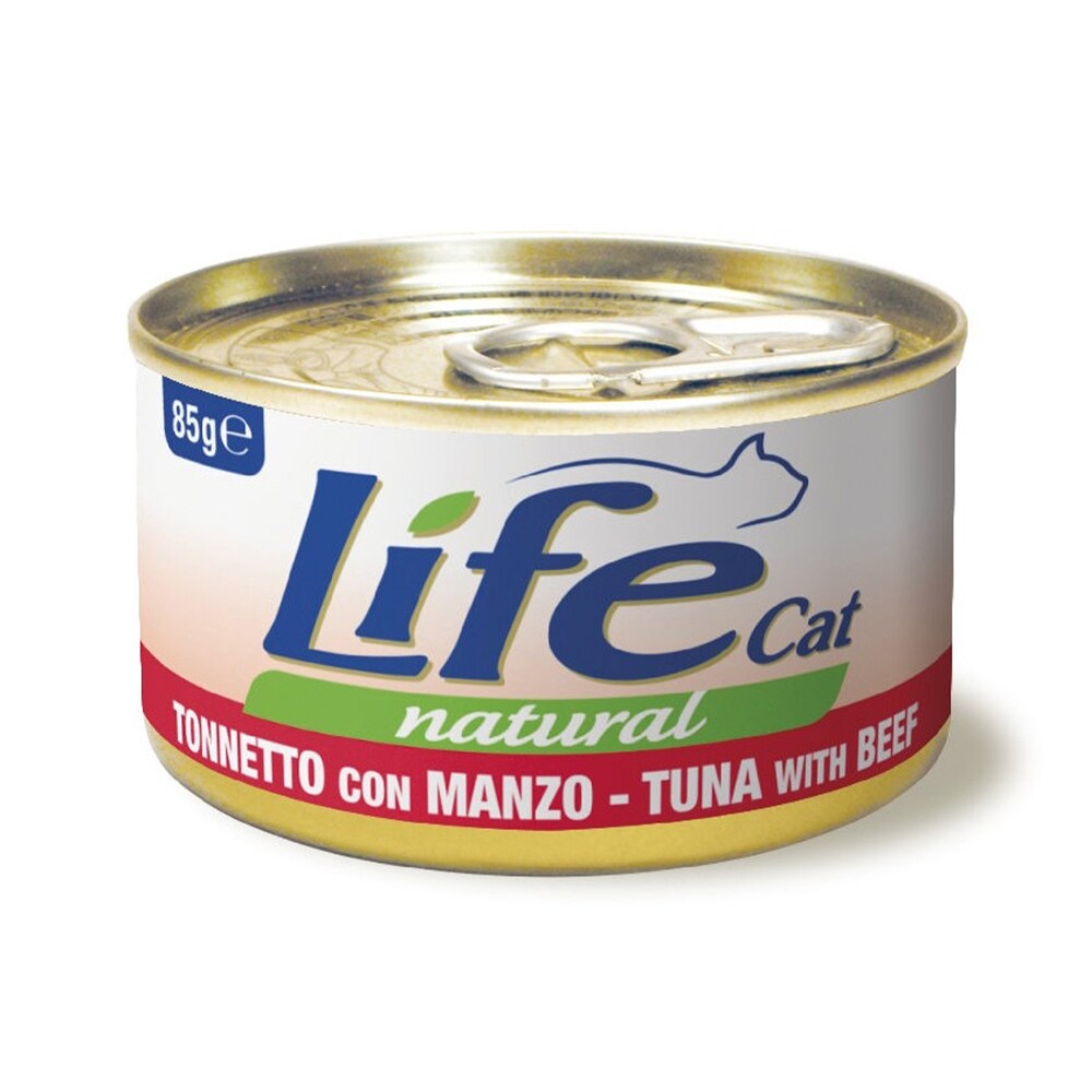Life Cat Tuna With Beef Canned Cat Food - 85 g