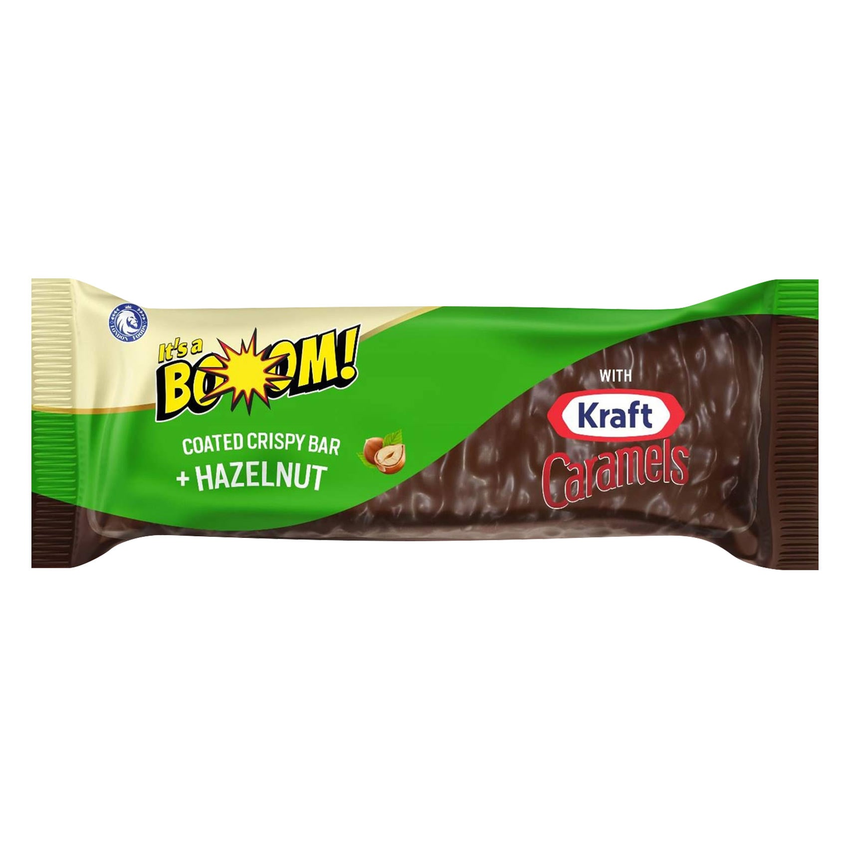 It's A Boom Coated Crispy Bar with Kraft Hazelnut Caramel – 40 g