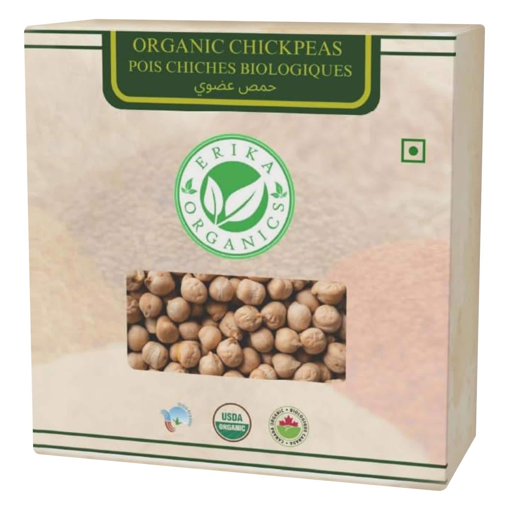 Erika Organics Organic Chickpeas 1Kg