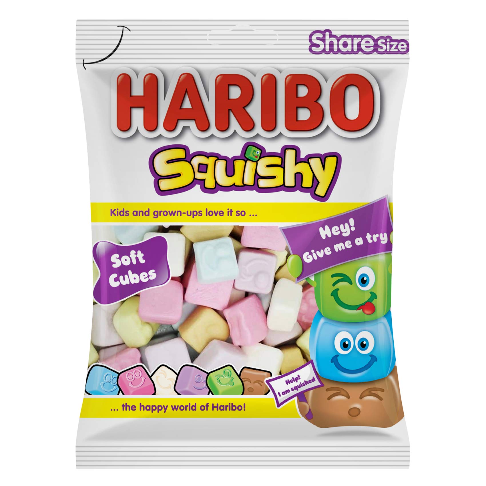 Haribo Squishy Soft Cubes Candy 80g