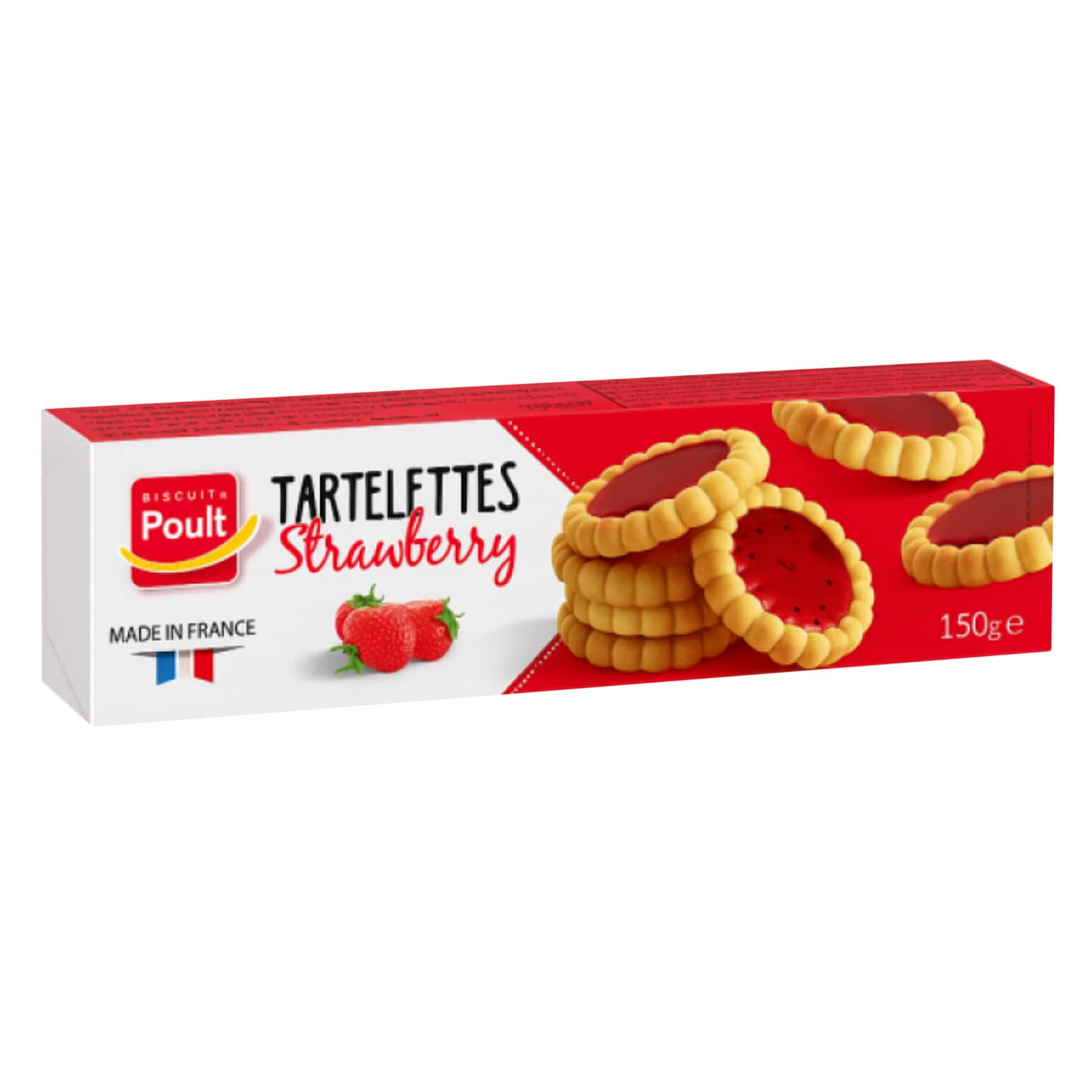 Biscuits Poult Biscuits Poult Strawberry Tartelettes 150g