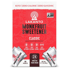Lakanto Classic Monk Fruit Sweetener with Erythritol 30Packets