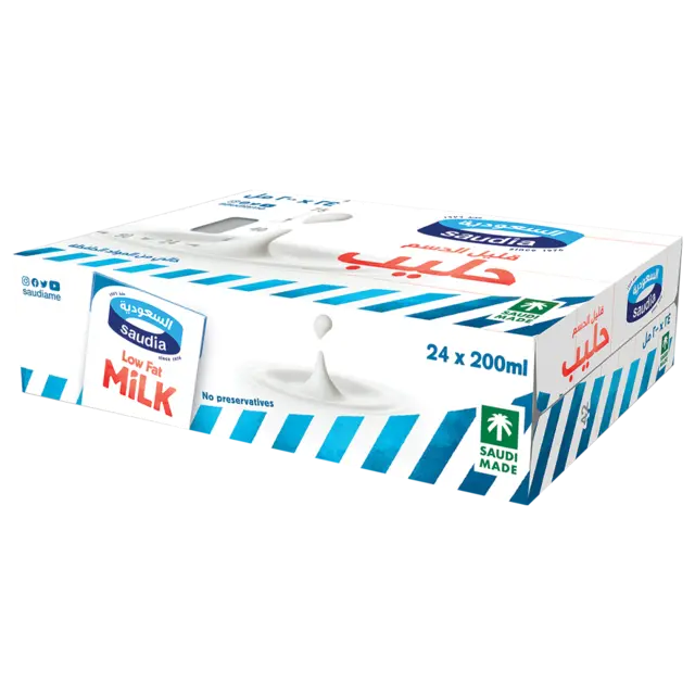 Saudia Low Fat Milk 200ml