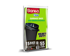 Sanita Club X-Large Heavy Duty Garbage Bags 55 Gallons 15bags