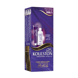 Wella Koleston 306/1 Dark Ash Blonde Hair Color Creme 1pc