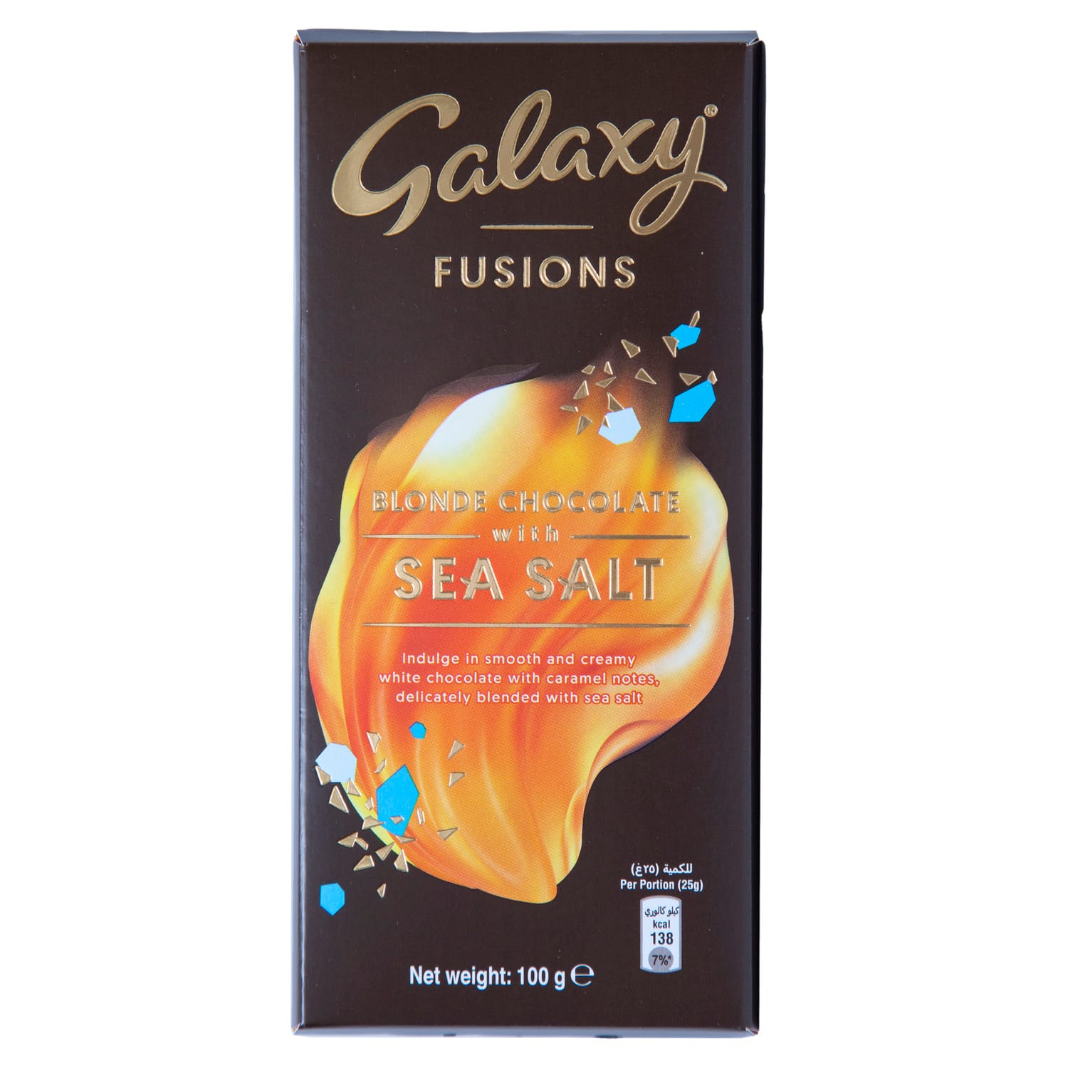 Galaxy Fusions Blonde Chocolate with Sea Salt 100g