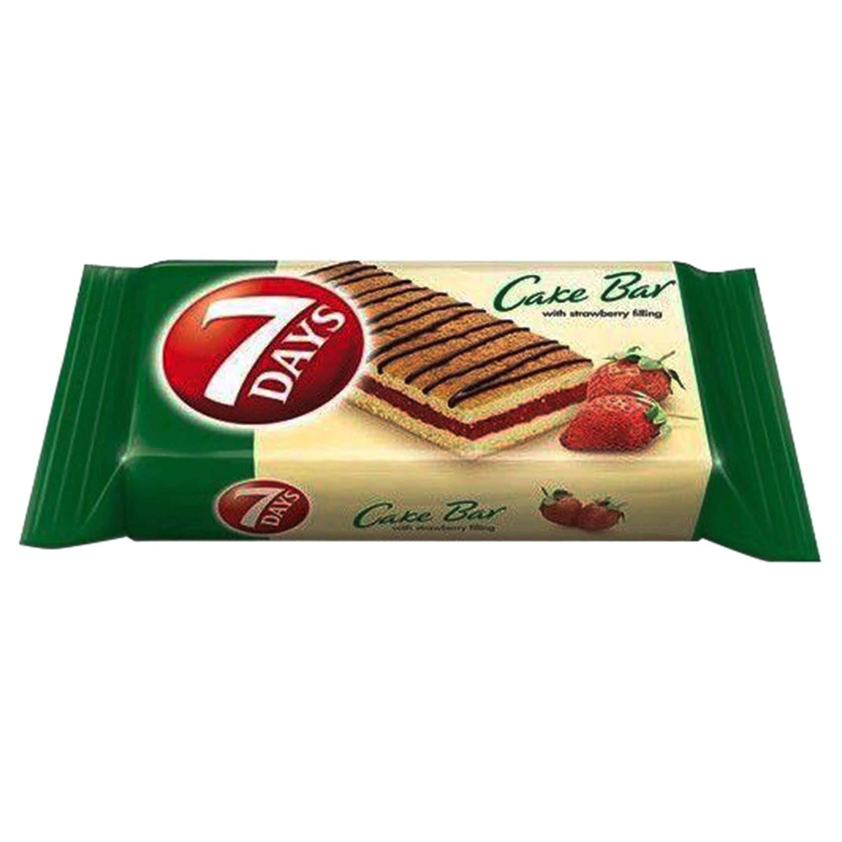 7 Days Cake Bar with Strawberry Filling 25g