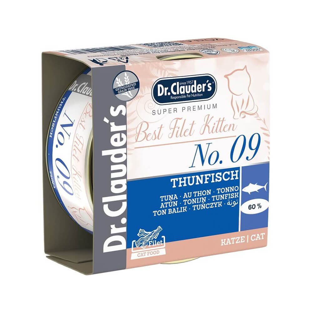 Dr.Clauder's Best Filet Kitten No. 09 Tuna Canned Kitten Food - 70 g