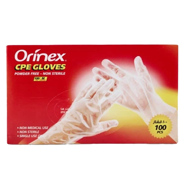 Orinex Vinyl Hand Gloves Powder-Free M 100pcs