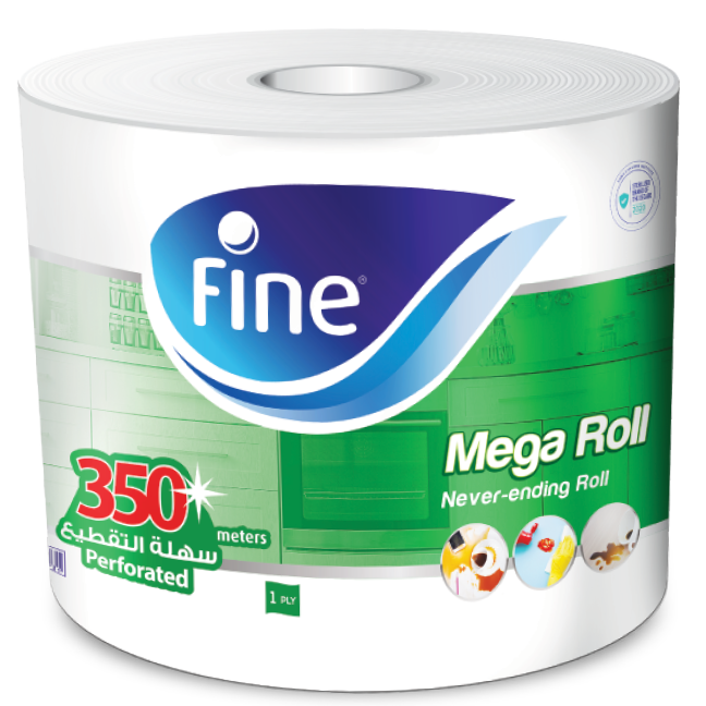 Fine Kitchen Towel Mega Roll Perforated