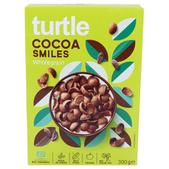 Turtle Organic Wholegrain Cocoa Smiles Breakfast Cereal 300g