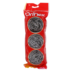 Orinex Anti-Rust Stainless Steel Scourer 3pcs