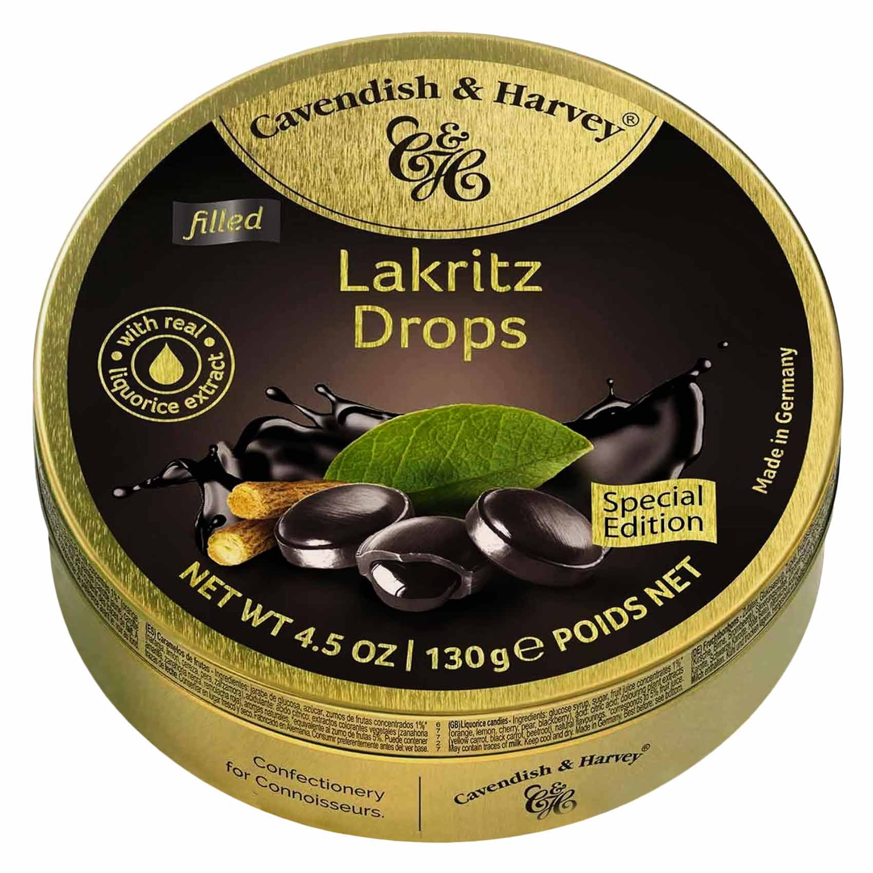 Cavendish & Harvey Liquorice Drops Candy 130g