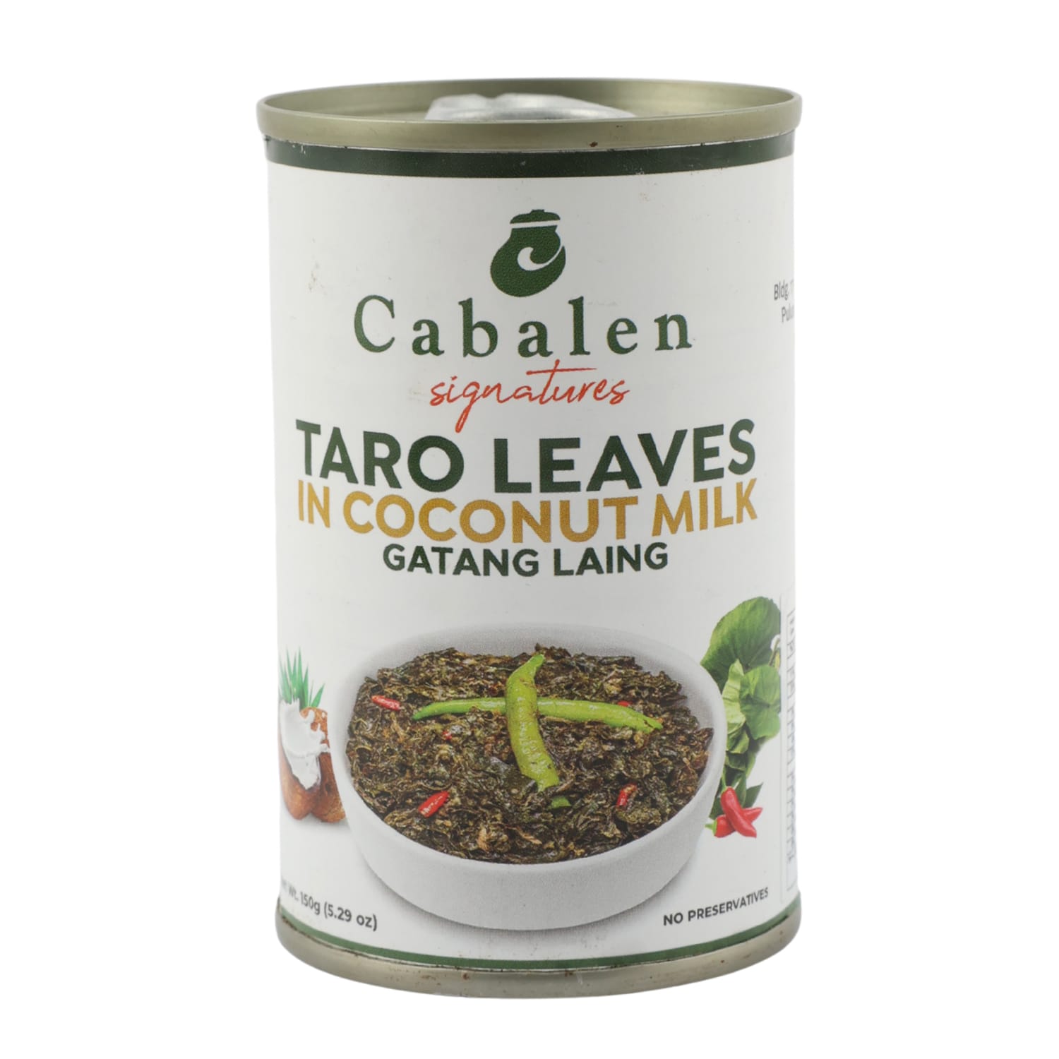 Cabalen Signatures Taro Leaves in Coconut Milk (Gatang Laing) 150 g