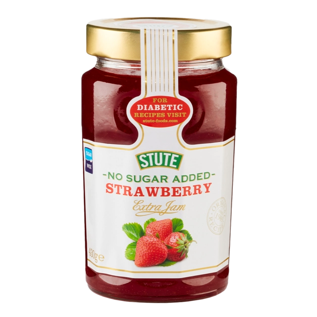 Stute No Sugar Added Strawberry Extra Jam 430 g