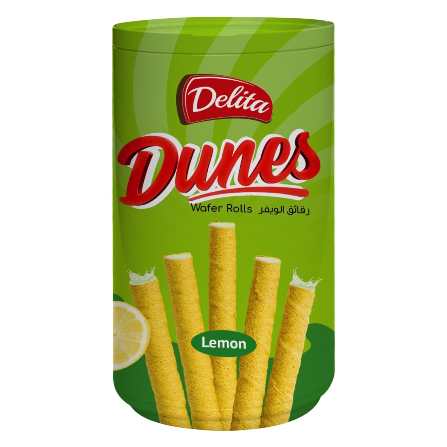 Delita Dunes Lemon Flavored Wafer Rolls 250g