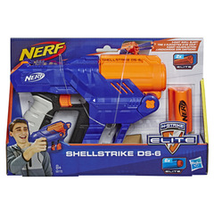 Hasbro Nerf Elite Shellstrike DS-6 Blast 1pc