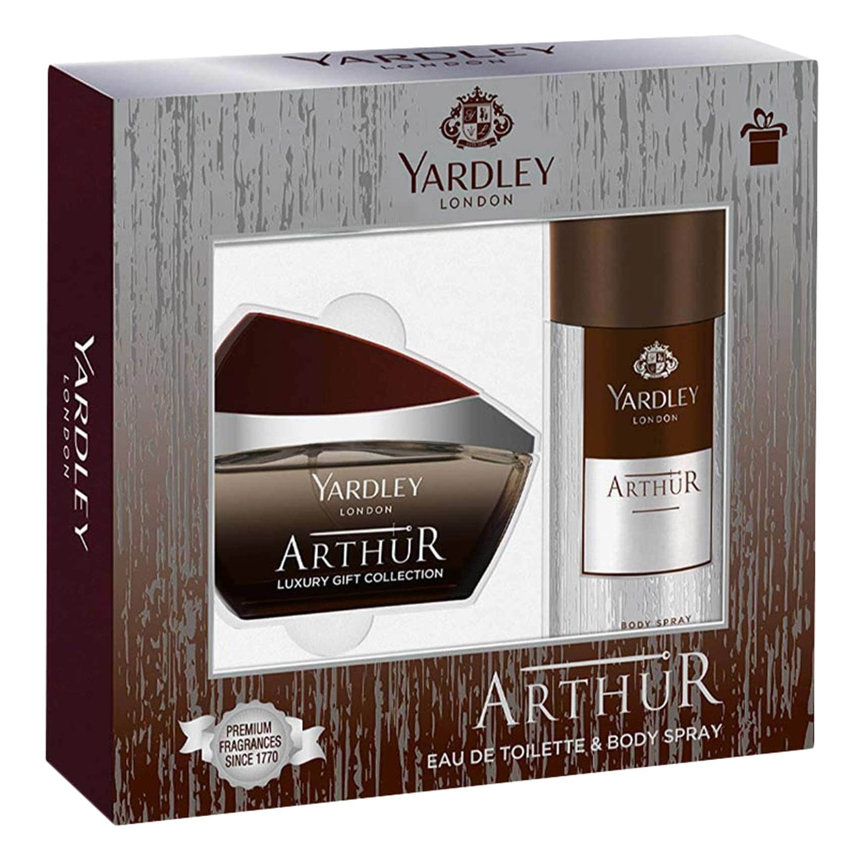 Yardley London Arthur Eau De Toilette For Men 100ml + Body Spray 150ml