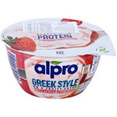Alpro High in Protein Greek Style Strawberry Raspberry 150g