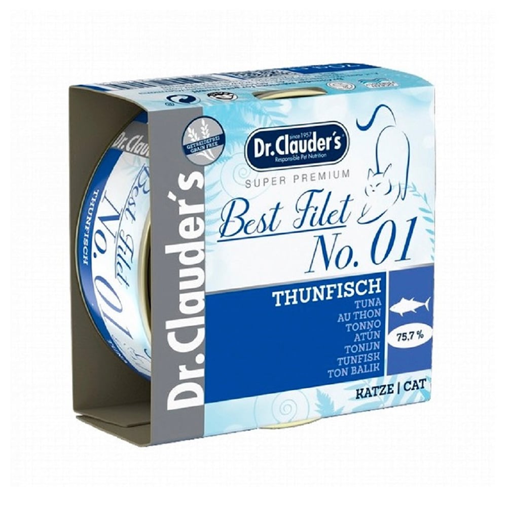 Dr.Clauder's Best Fillet No. 01 Tuna Wet Cat Food - 70 g